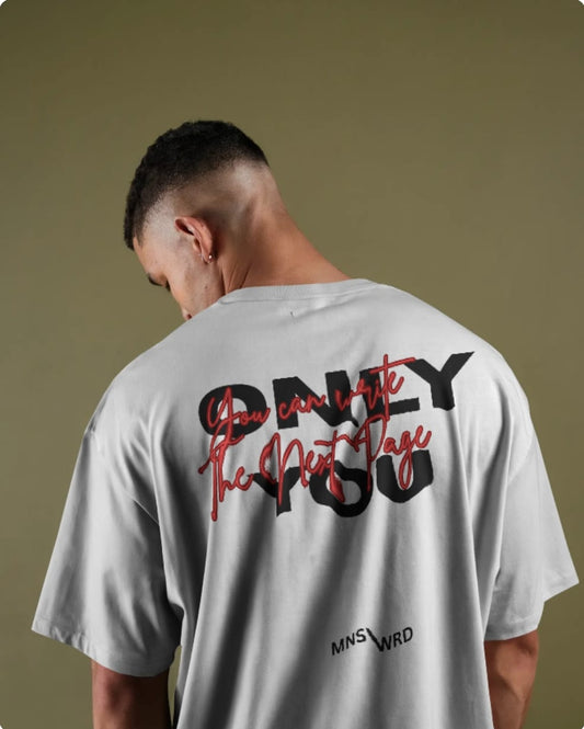 BACK PRINT MNSWRD Unisex Oversize T-shirt