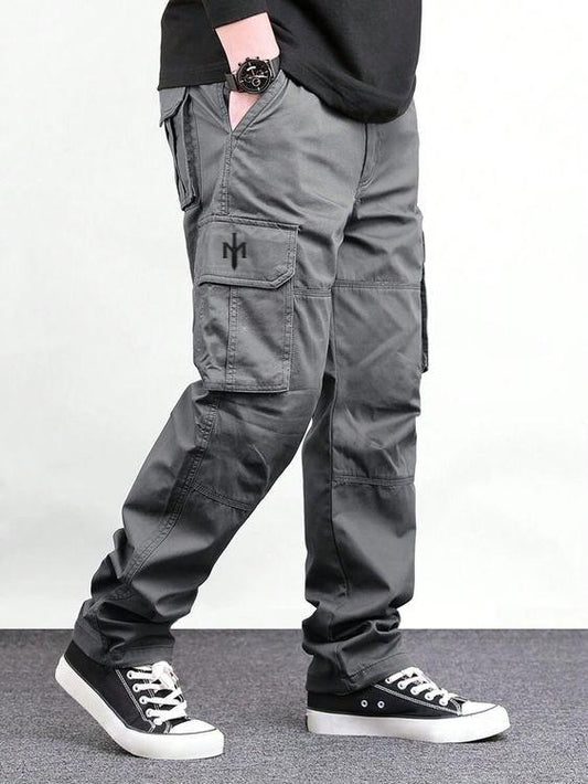 SIX POCKET MNSWRD grey color cargo pents