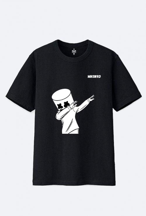 Marshmallow Printed Half Sleeve Unisex T-shirt